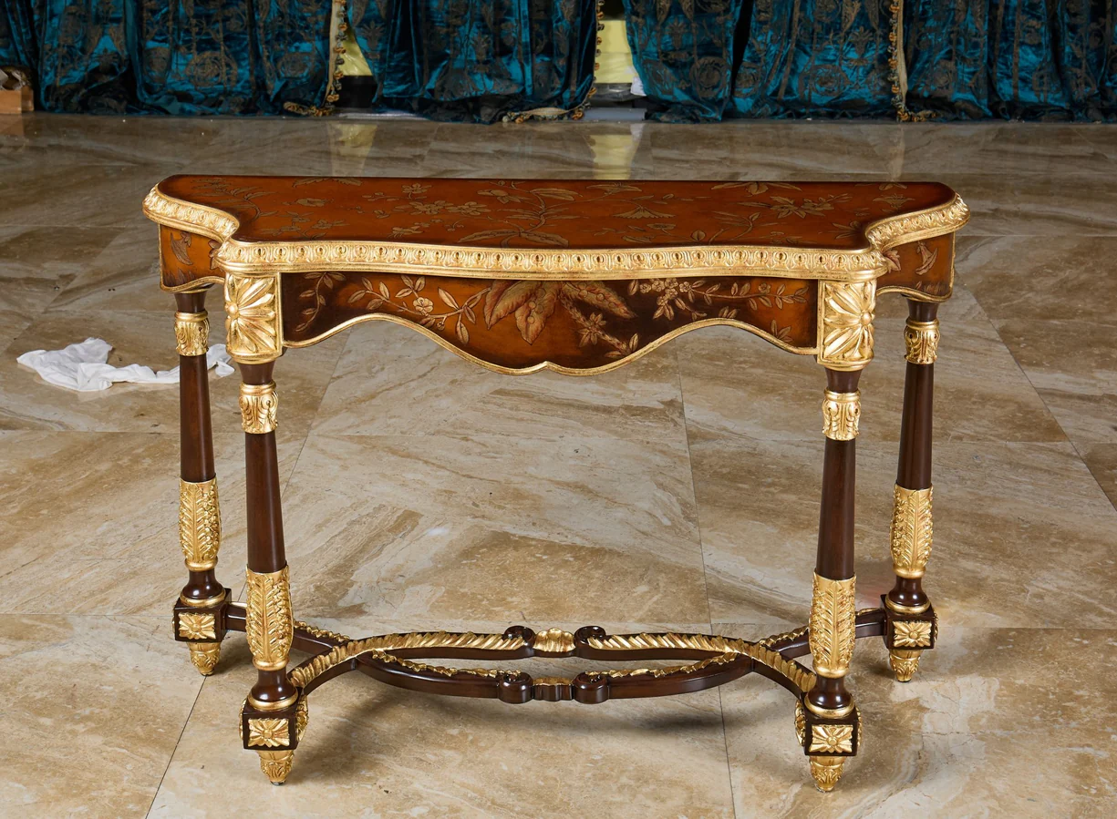 French Console Table Demi-Lune